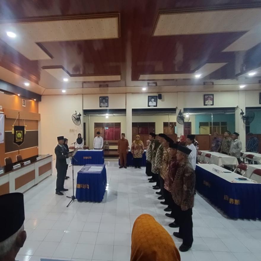 Pelantikan Tim Penjaringan dan Penyaringan Pamong Kalurahan Kembang(Dukuh Pundak Lor)